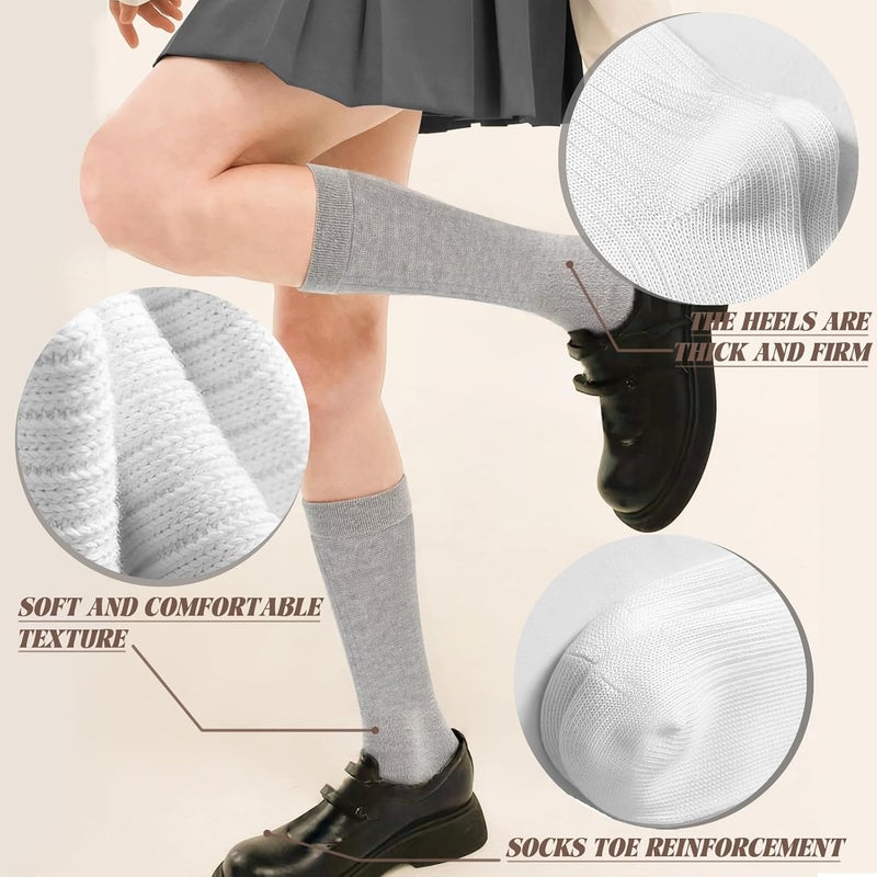 WILLBASIC 6 Pairs Slouch Socks for Women, Soft Extra Long Thick High Slouch Slouchy Sock for Women Mothers Gifts - Image 5